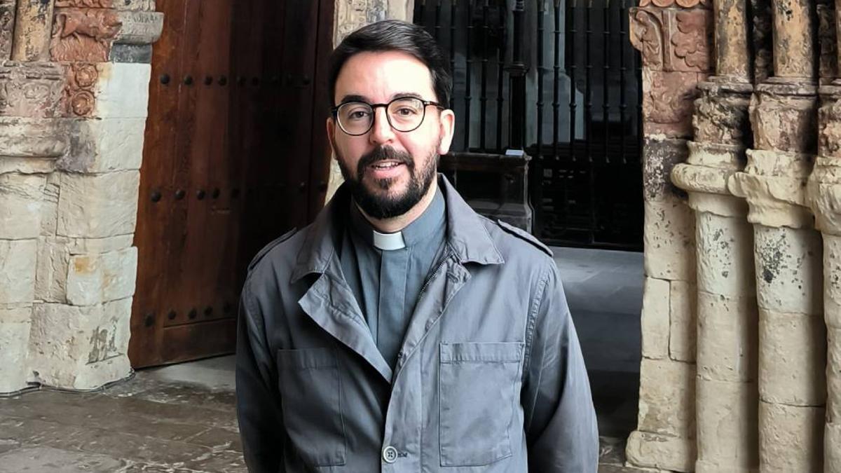 El cura Javier Prieto, en Zamora.
