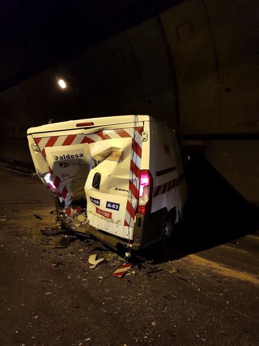 Accidente túneles del Padrún en A66