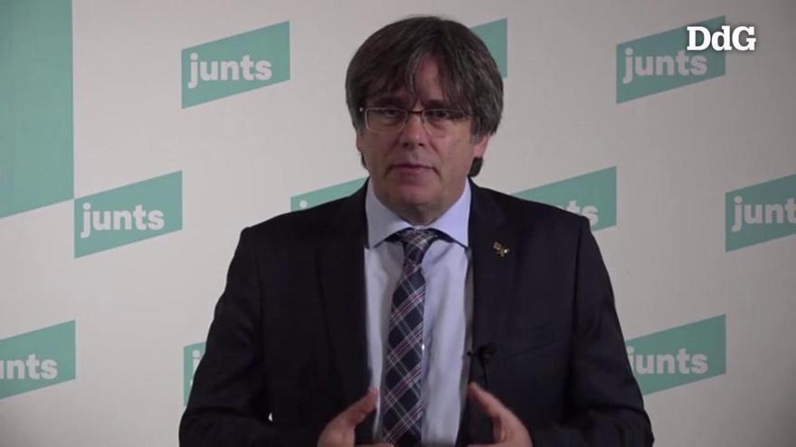 Vídeo| Puigdemont renuncia a ser el candidat de JxCat a les eleccions
