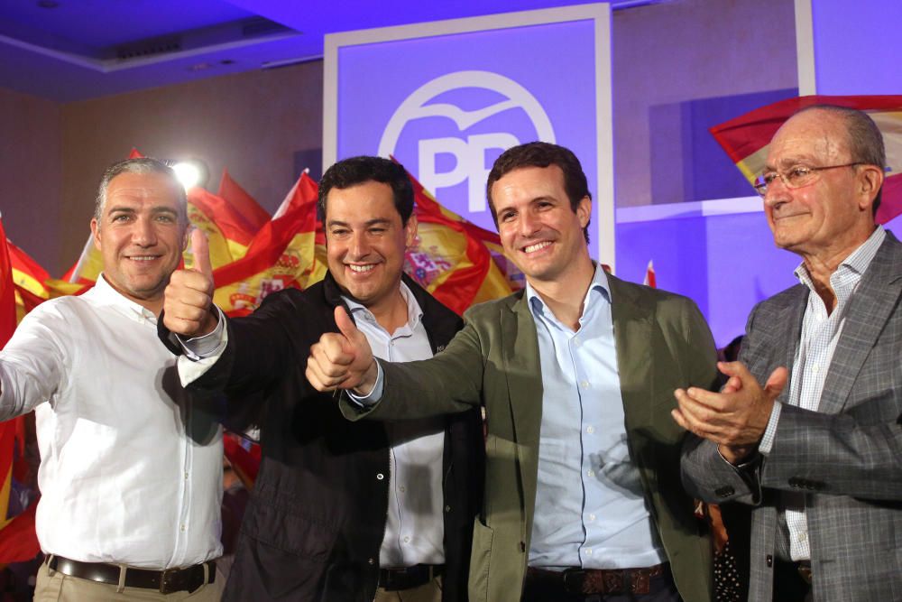 Pablo Casado participa en un acto político en Málaga