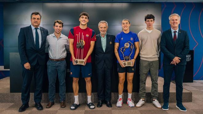 Pau Cubarsí y Patri Guijarro reciben sus premios Aldo Rovira