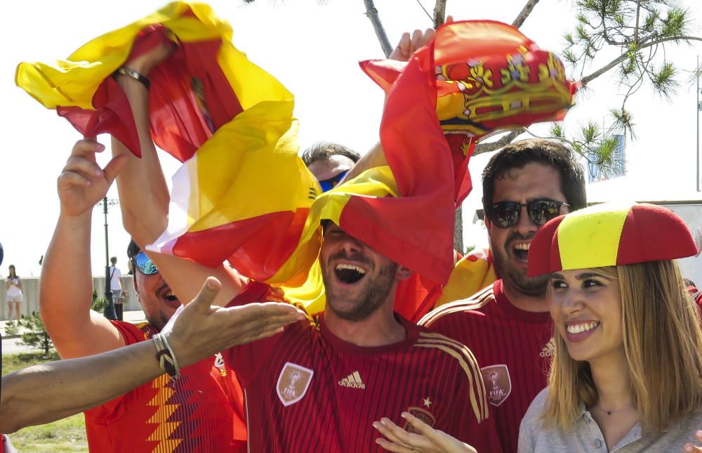 Las aficiones del Portugal - España