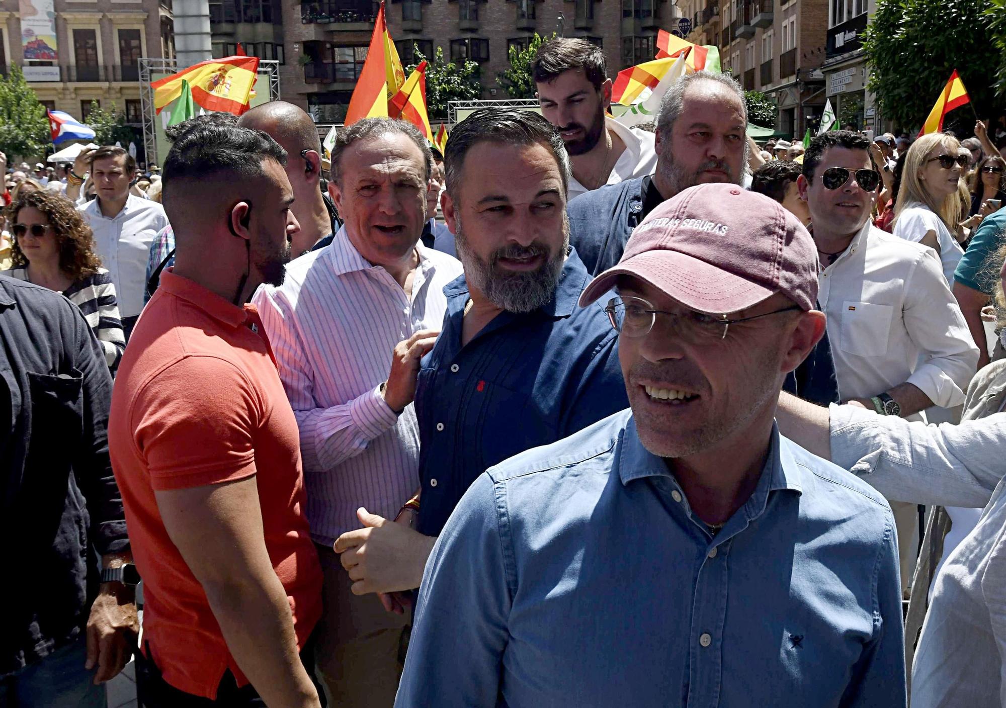 Acto de Santiago Abascal y Jorge Buxadé en Murcia