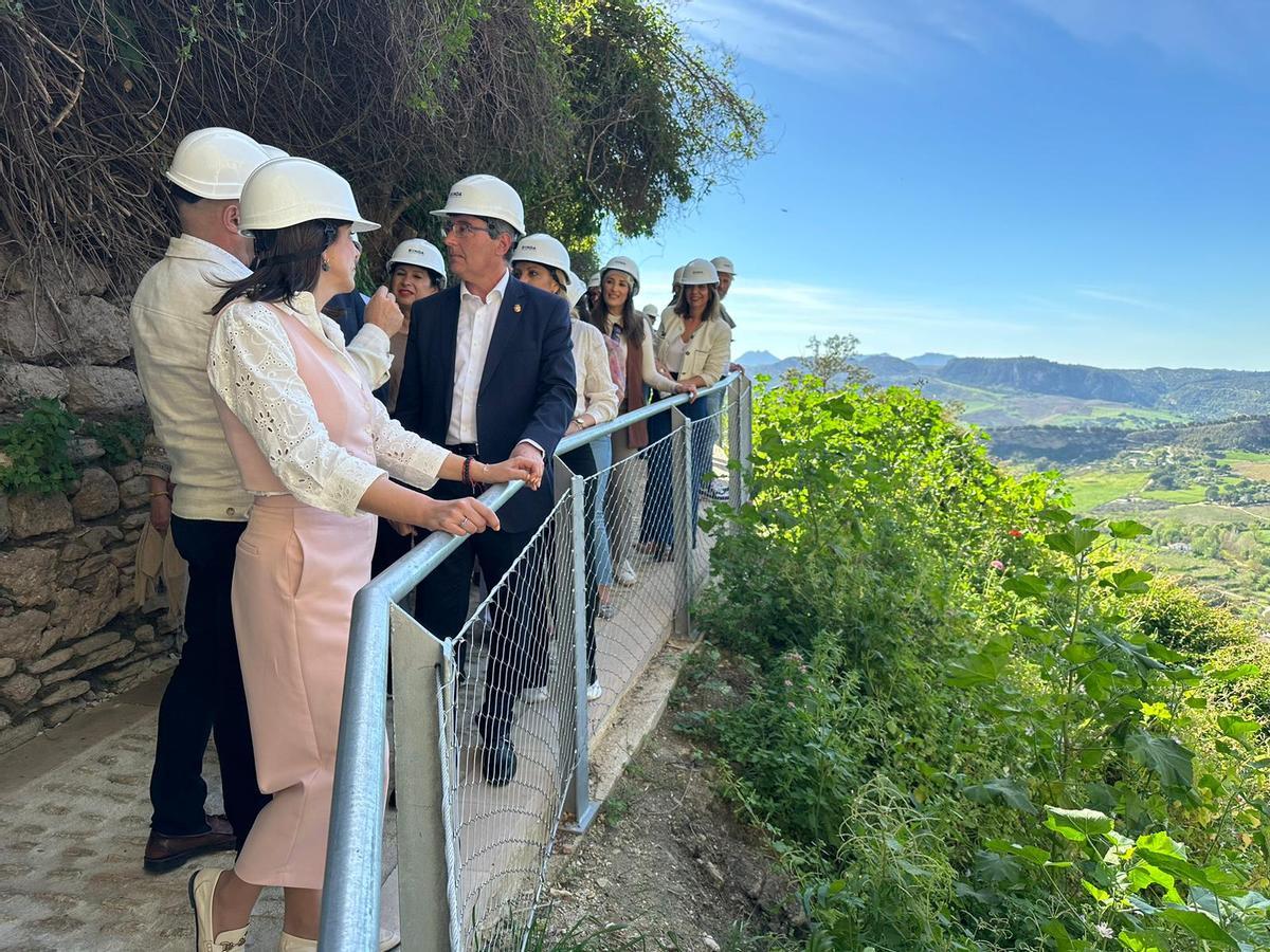 Inauguración de la primera fase del Camino del Desfiladero, en Ronda.
