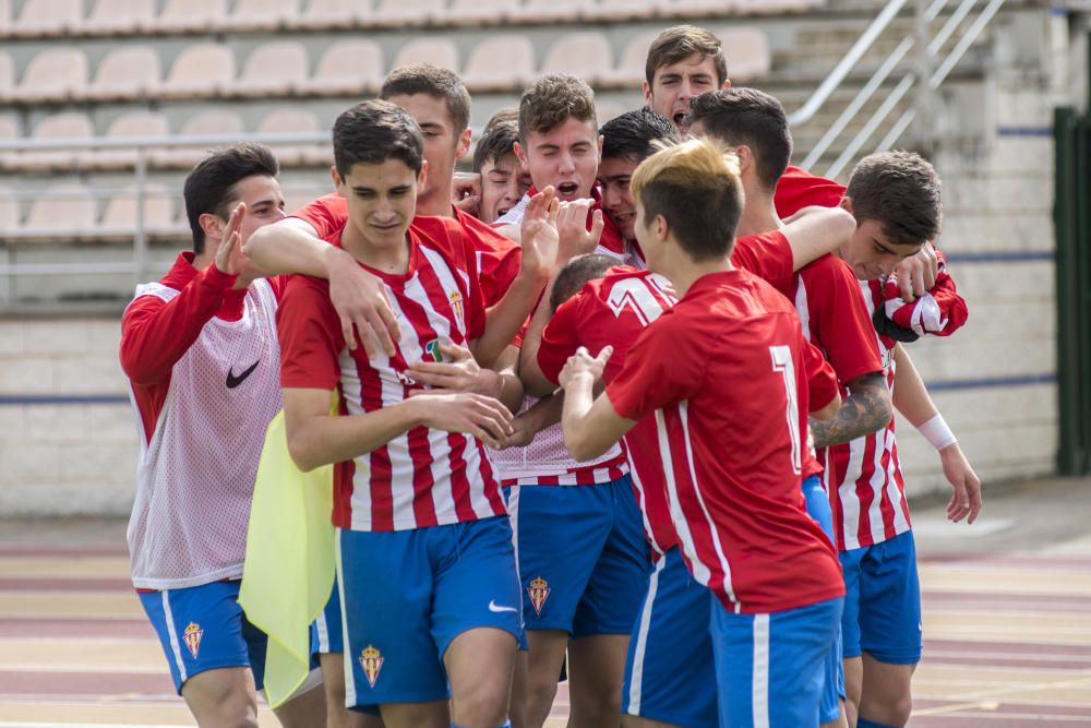 Imágenes del Sporting-Barcelona de juveniles