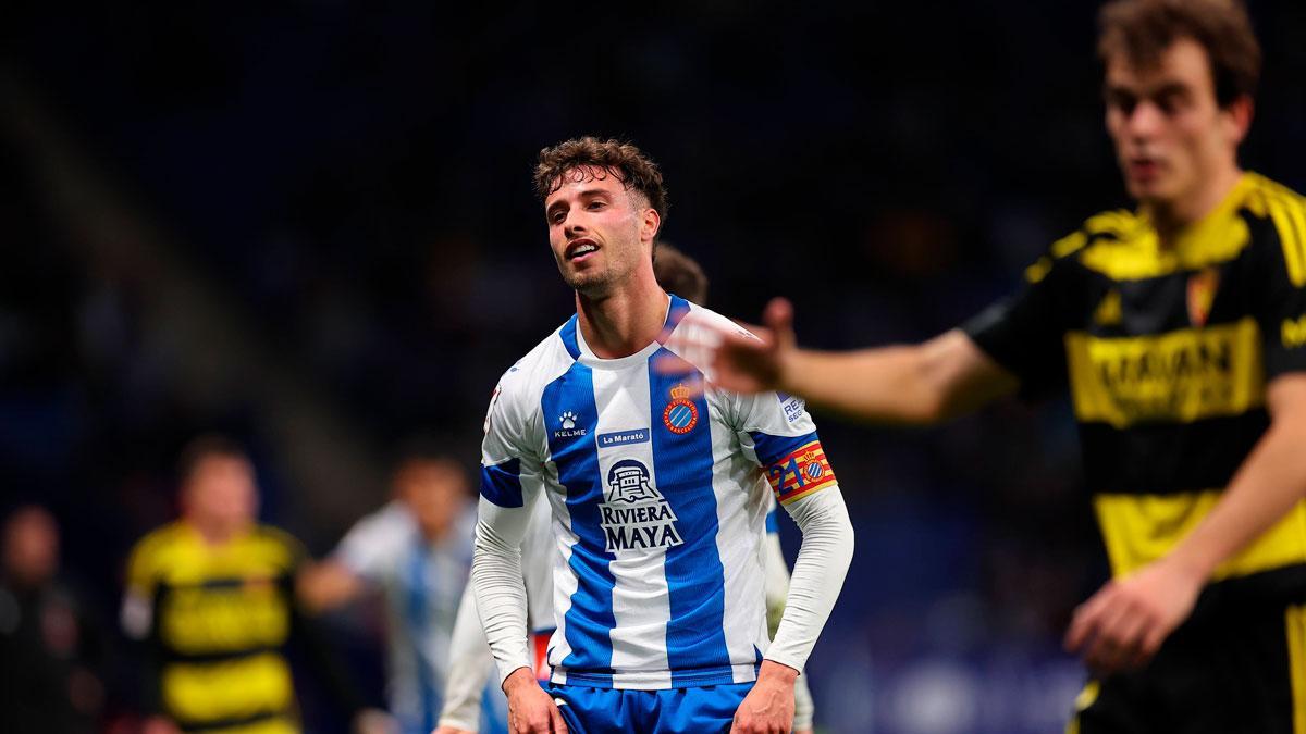 Puado, durante el partido ante el Zaragoza