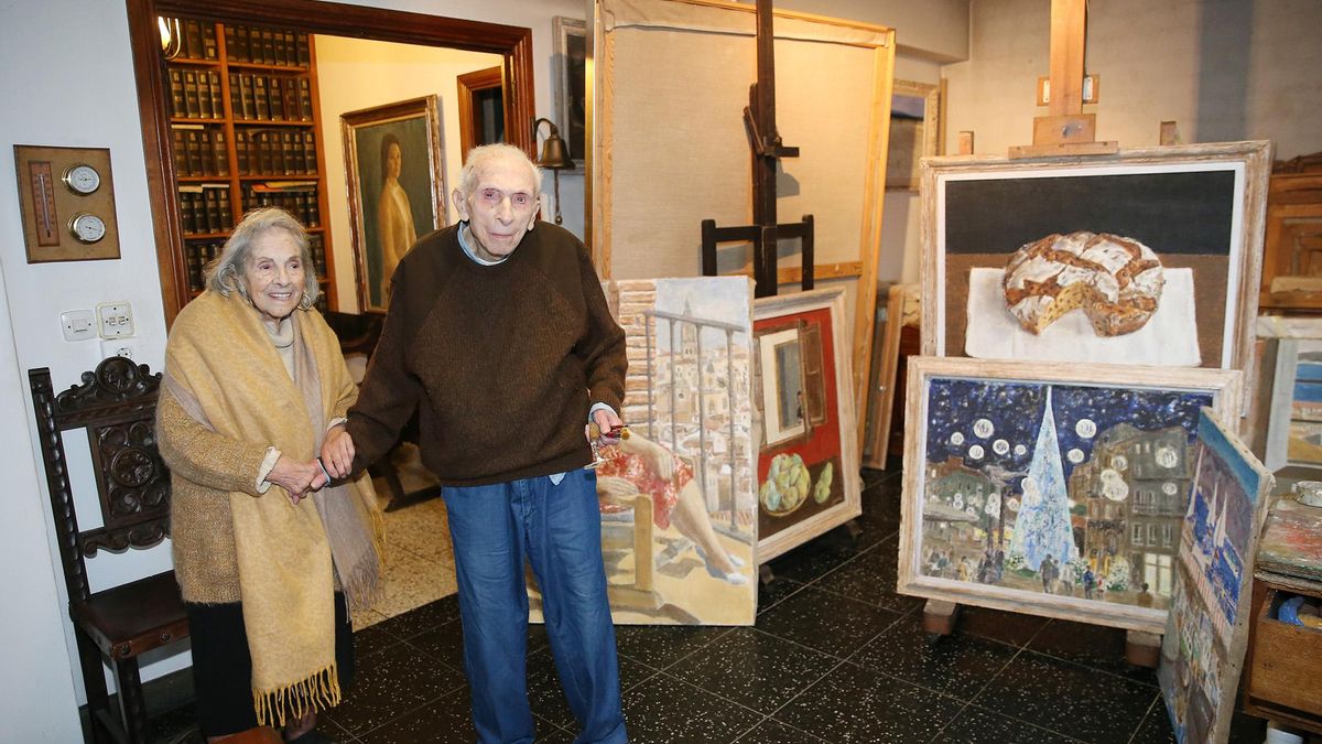 Luis Torras, el pintor más longevo del mundo vivía en Vigo y hasta su muerte con 111 años ha estado en activo. ivo