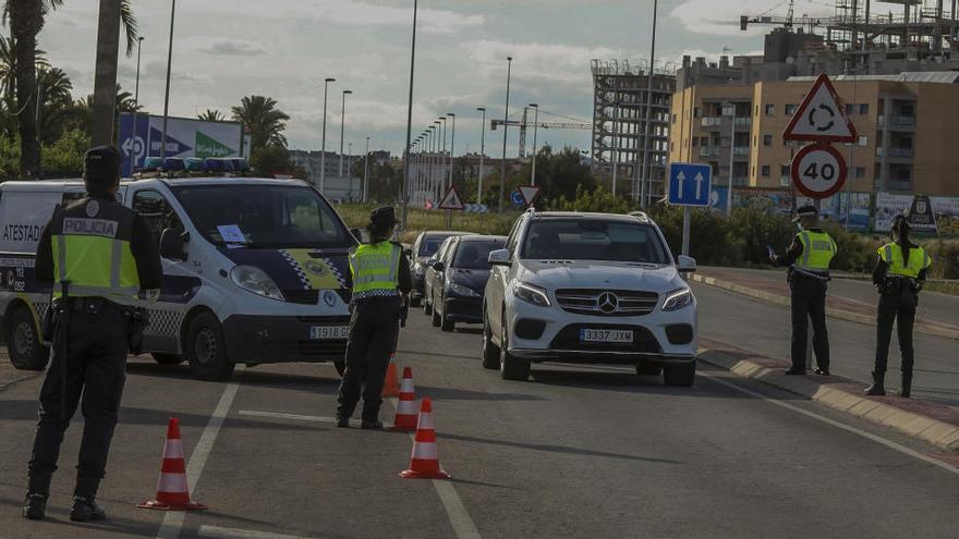 Uno de los controles realizados por los agentes durante los últimos días, en una imagen de archivo