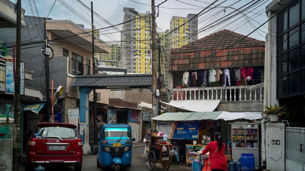 Una calle en Indonesia.