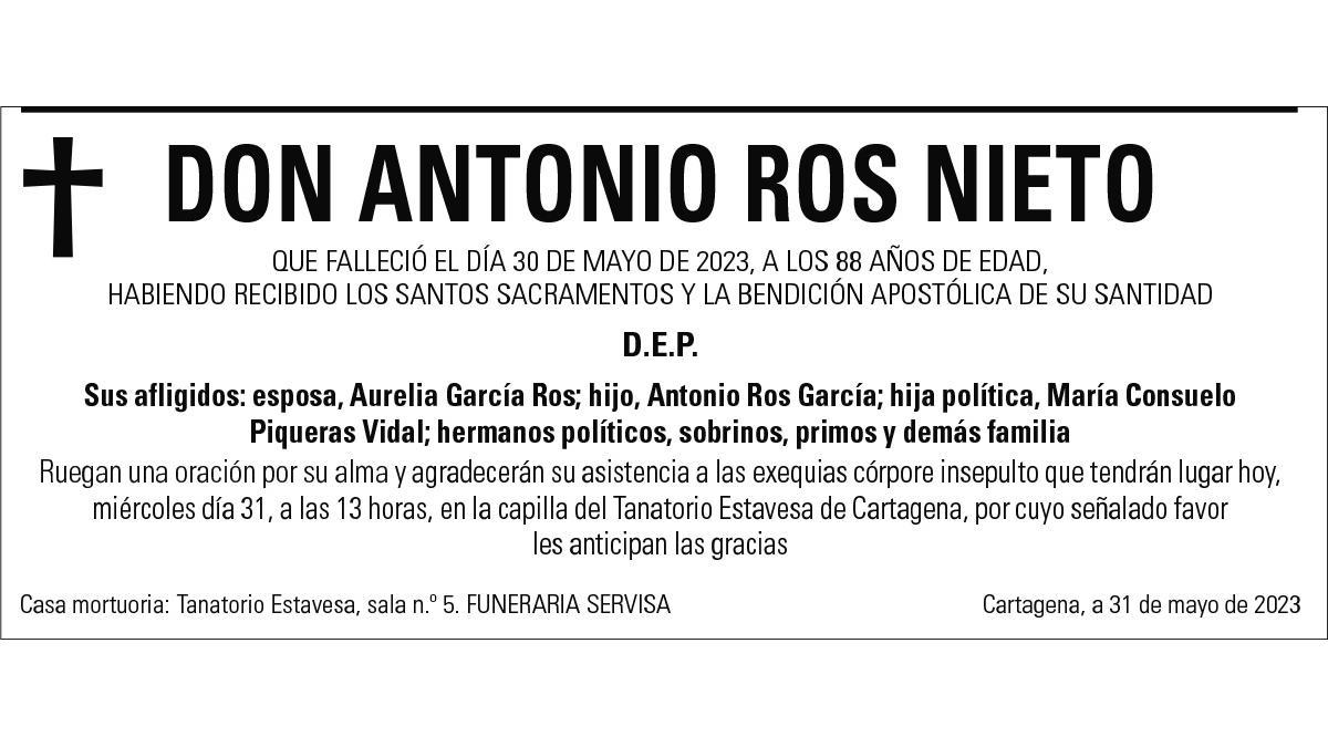 D. Antonio Ros Nieto