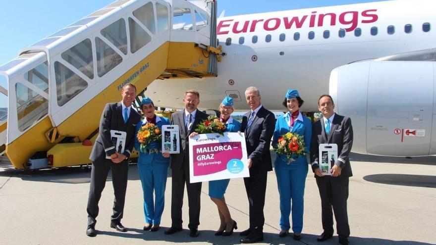 Zwei Mal pro Woche fliegen Eurowings-Maschinen ab sofort von Graz nach Mallorca und zurück