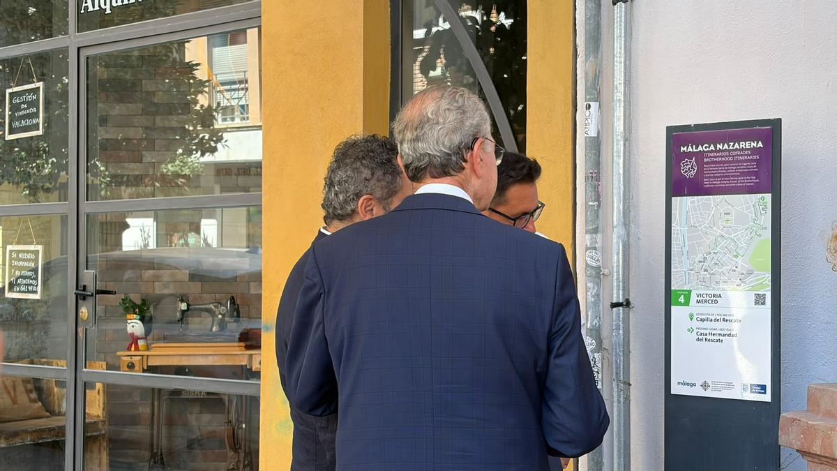 Francisco de la Torre visita la restauración de la capilla del Rescate