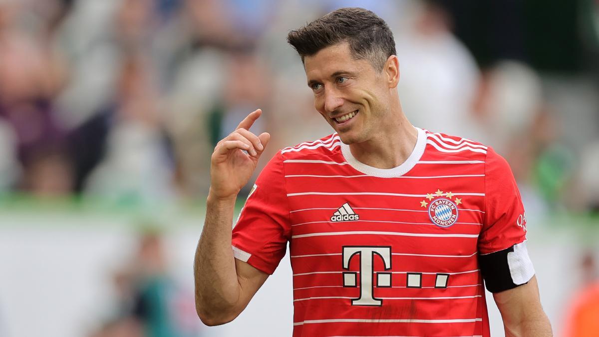 Lewandowski anotó el segundo tanto del Bayern ante el Dortmund