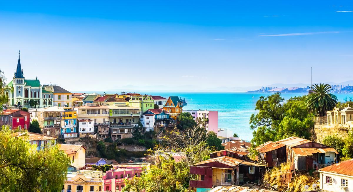 Paisaje urbano de la histórica ciudad de Valparaíso
