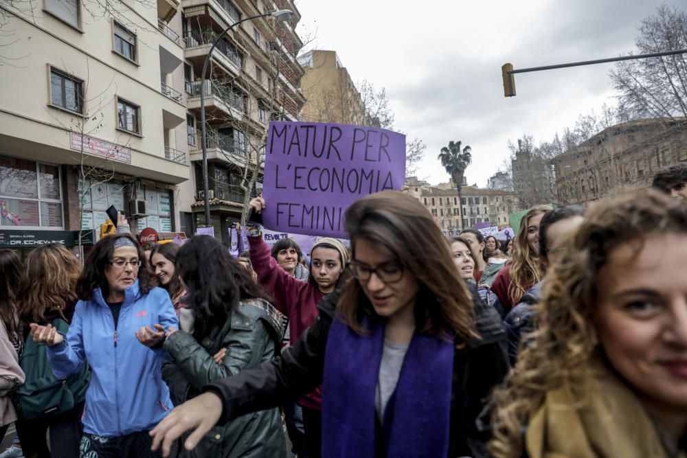 Manifestación en Palma por el Día Internacional de la Mujer