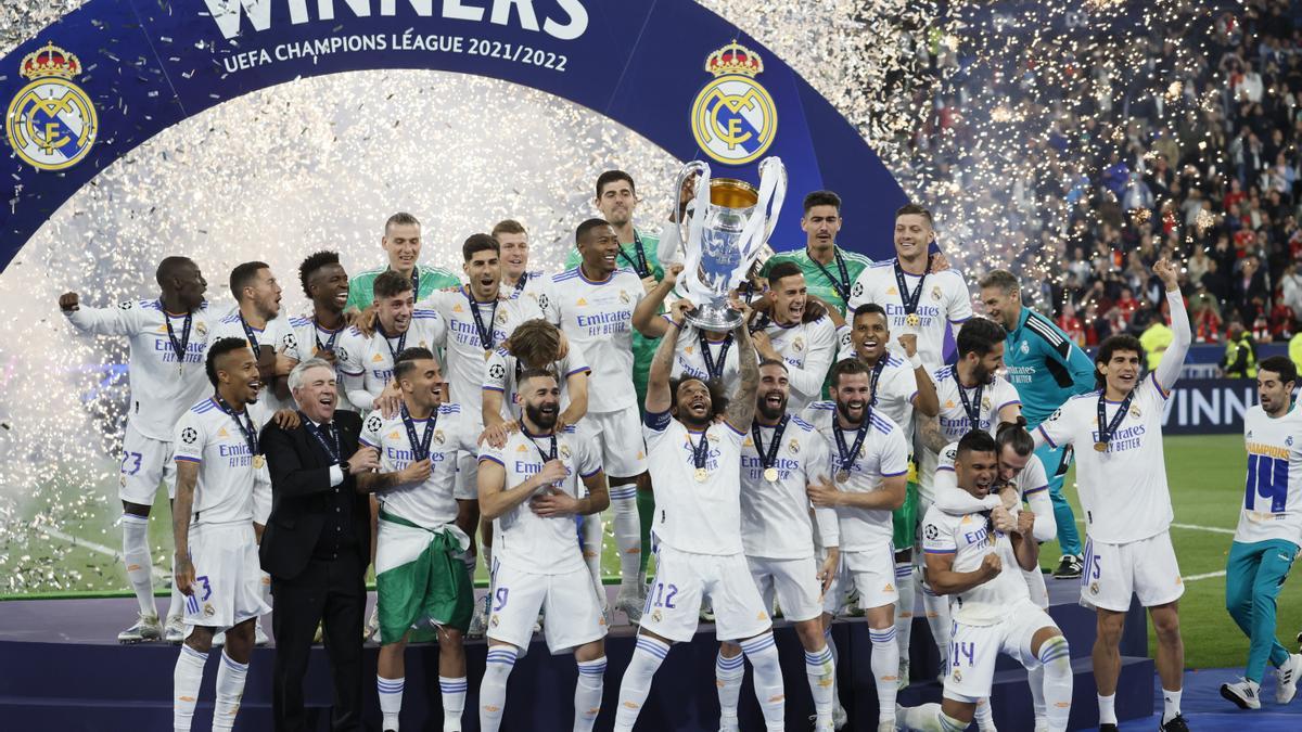 El Real Madrid, el club que más ganó en la &#039;Champions&#039; 2021-22.