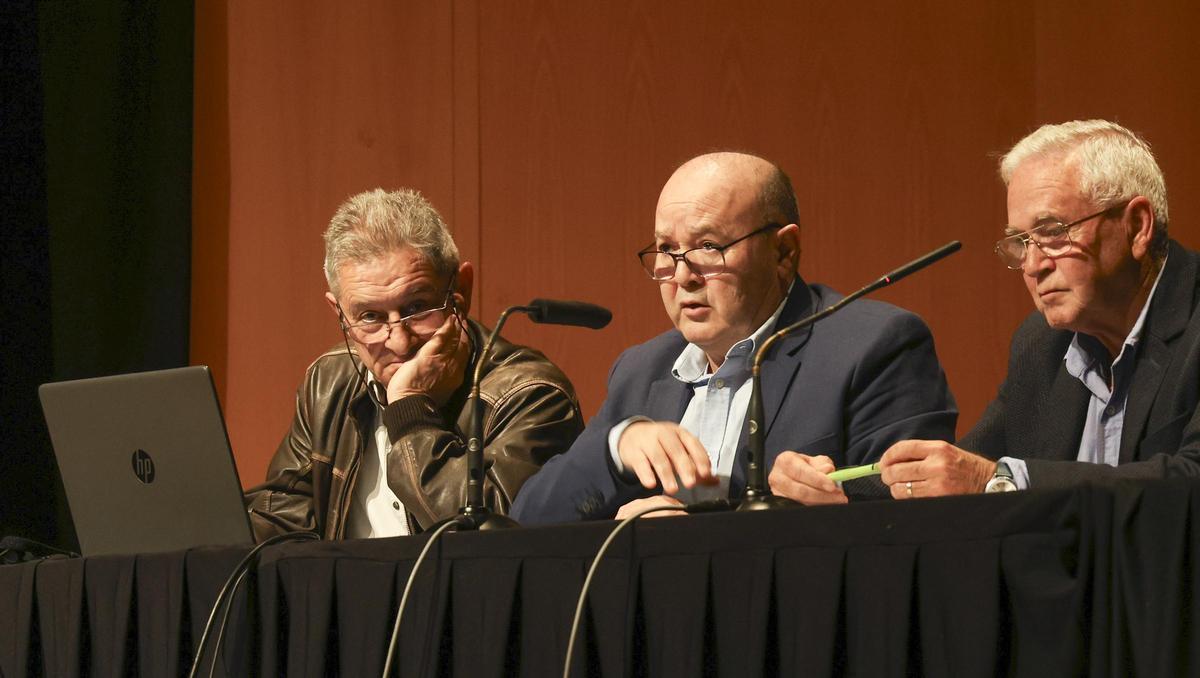 Javier Flores, Joaquín Melgarejo y Pablo Melgarejo durante la jornada