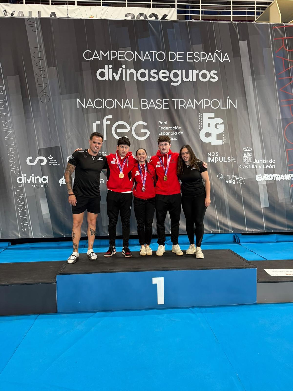 Los medallistas del Sieiro.