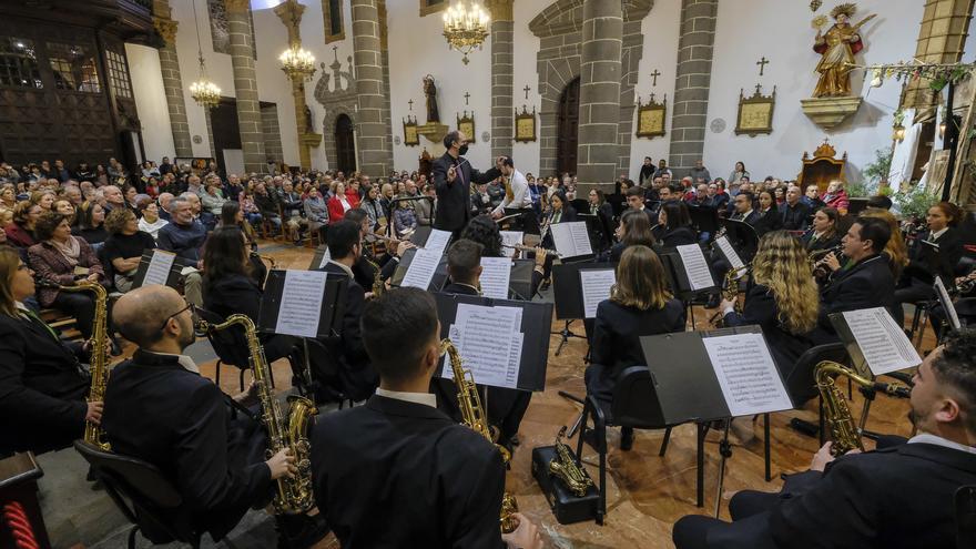 La Banda de Teror ofrece  su tradicional concierto de Navidad en la Basílica del Pino