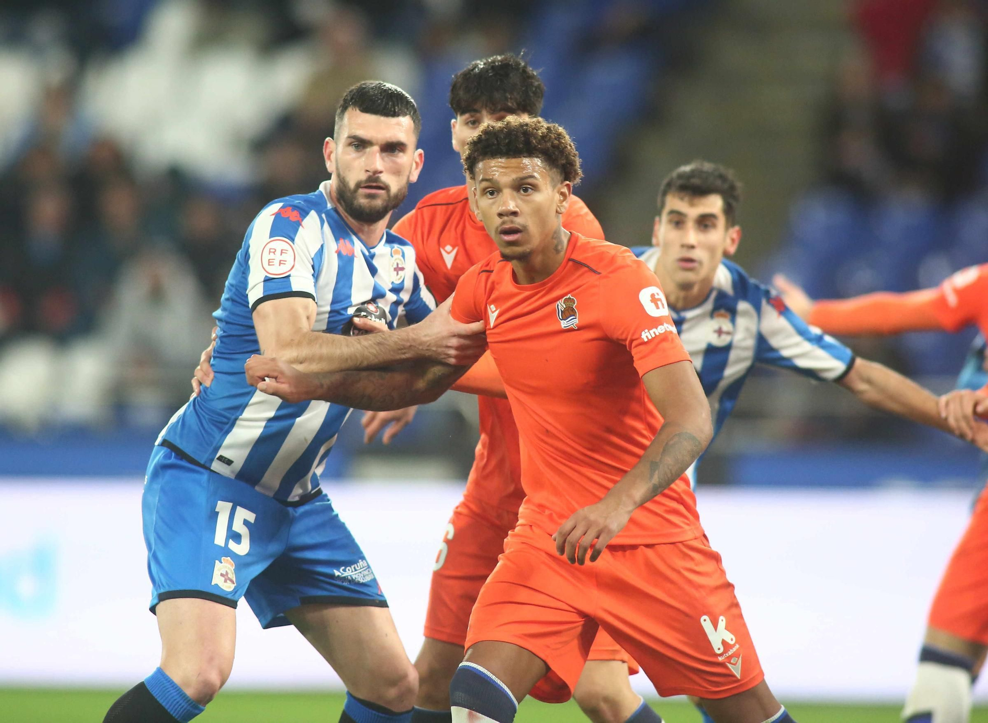 El Dépor gana en Riazor con doblete de Lucas a la Real Sociedad B (2-1)