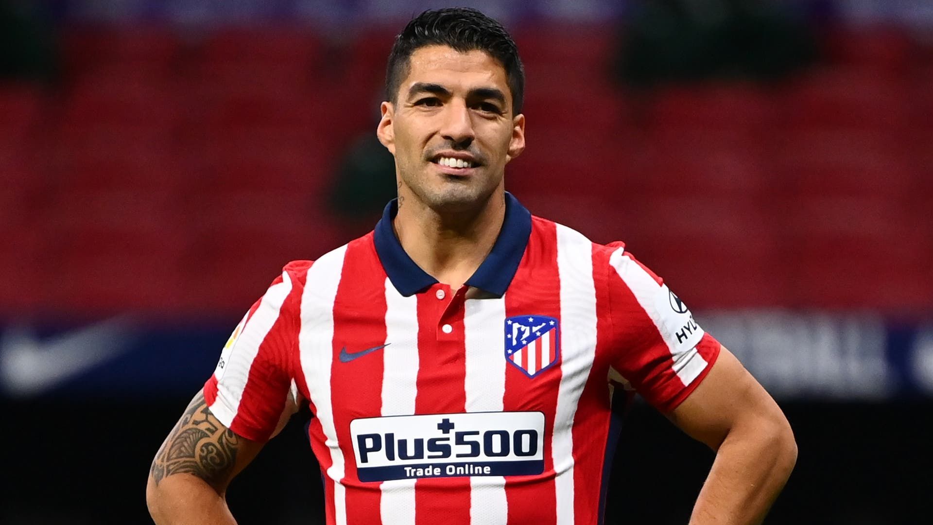 Luis Suárez, en un partido del Atlético.