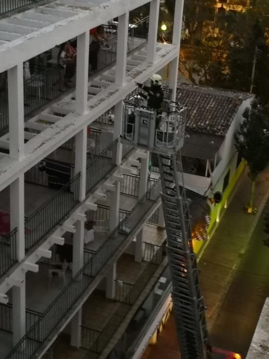 Seiscientos desalojados en el incendio de un hotel en S'Arenal