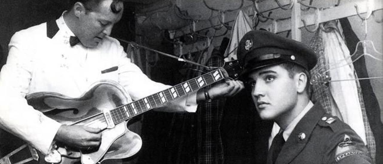 Bill Haley y Elvis Presley, artífices de la revolución rockera de los años 50 .