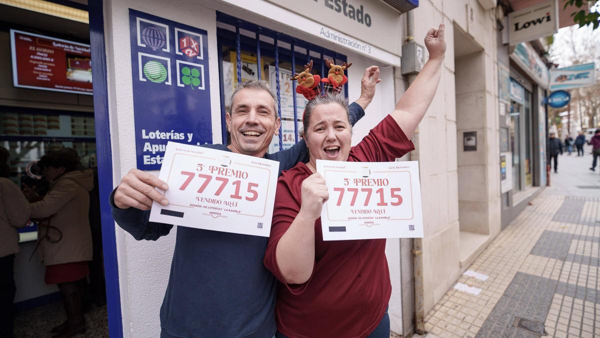 Los dueños de la administración número 3 de Mérida.