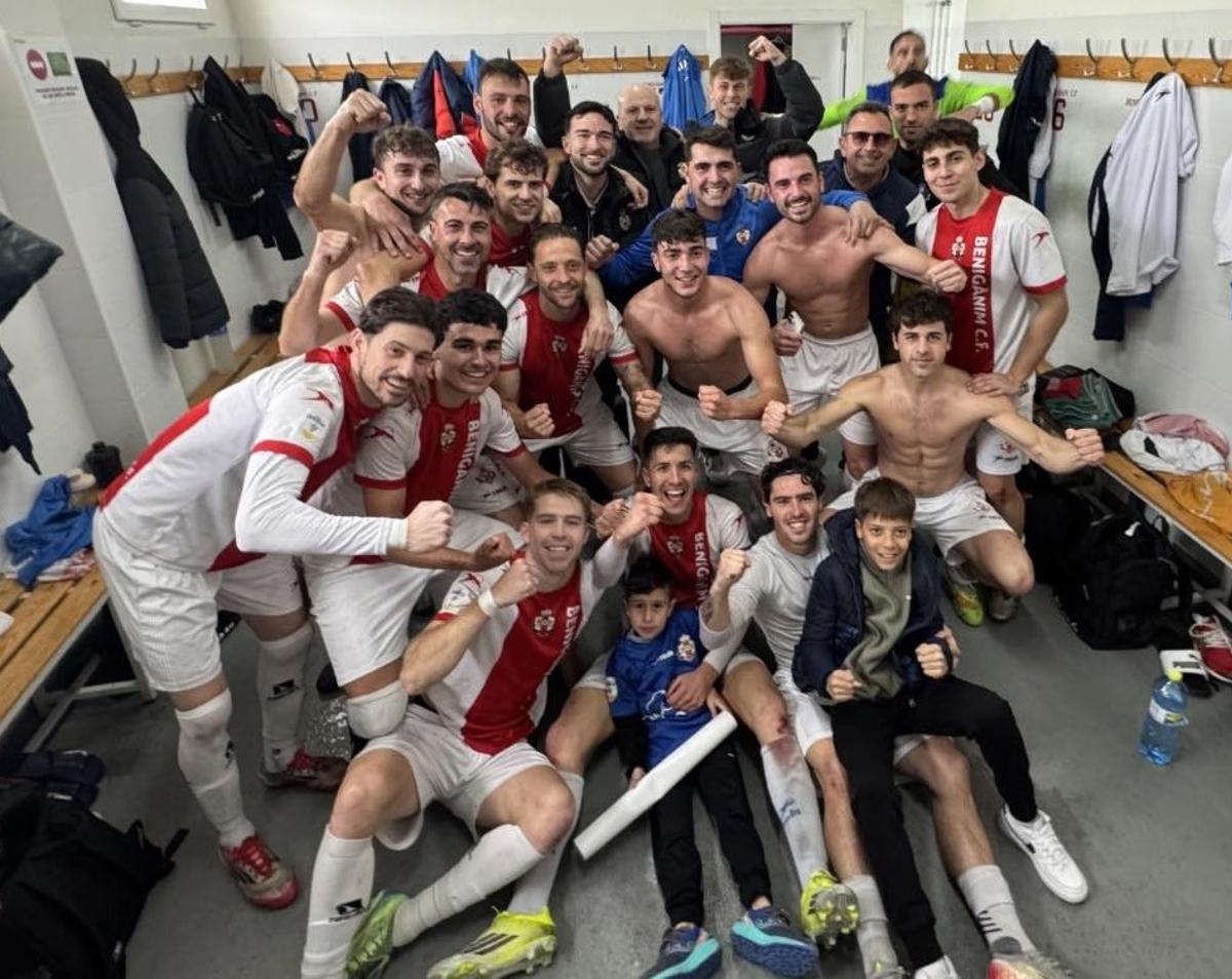 El Benigànim celebra la victoria.