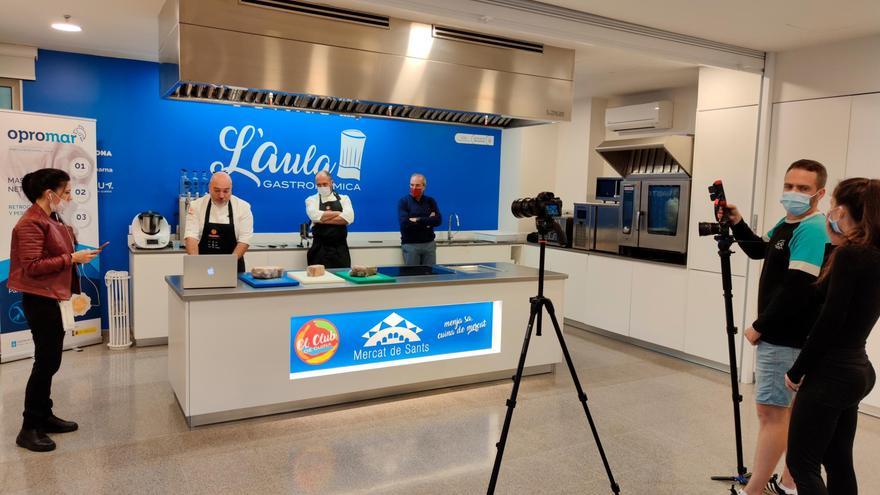 Master class de los chefs con el mince. Foto: Opromar