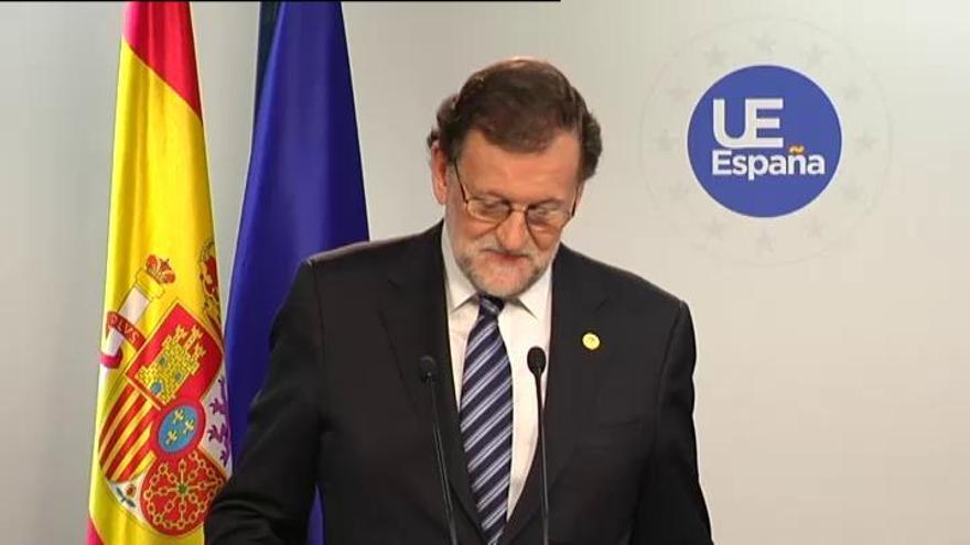 Rajoy es nega a contestar una pregunta en anglès