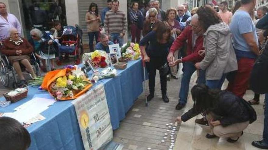 Homenaje a las víctimas de tráfico