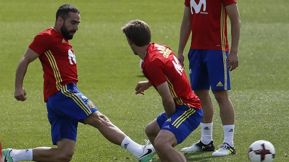 Carvajal y Piqué ya han hecho las paces