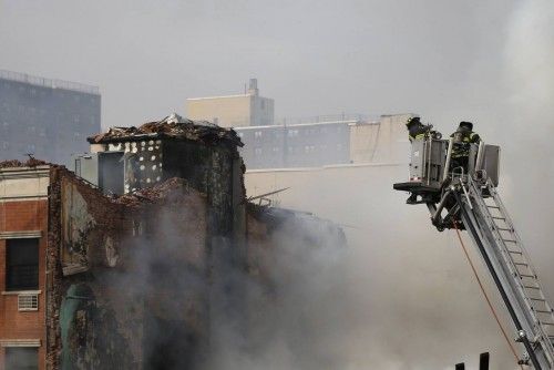 Derrumbe de dos edificios en Nueva York
