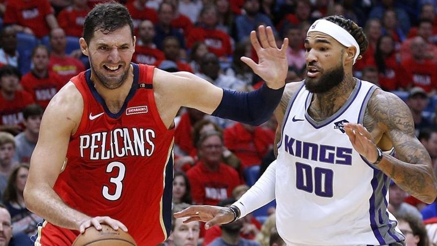 Mitoric, en un momento del partido Pelicans-Kings.