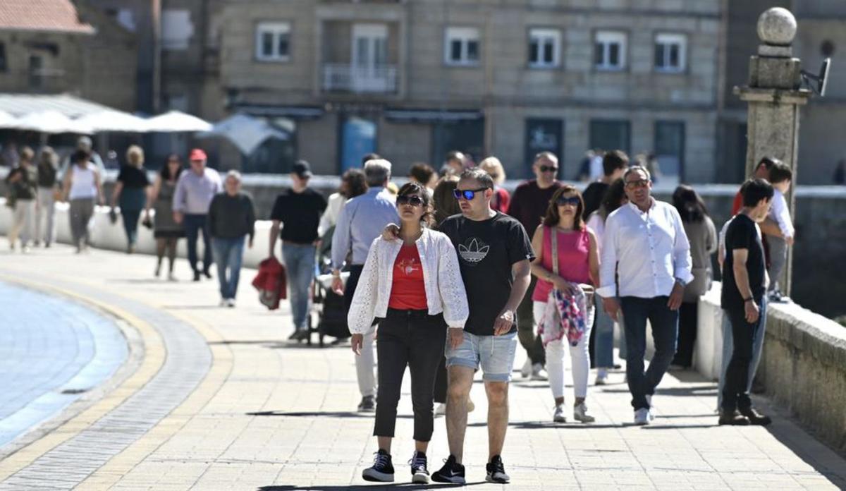 Aspecto del paseo de Sanxenxo ayer. | Rafa Vázquez