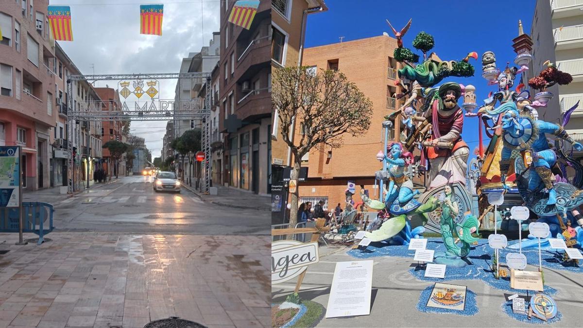Así cambian las calles de Gandia tras la Cremà