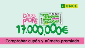 Comprobar cupón Sorteo Extra ONCE Día del Padre 2025