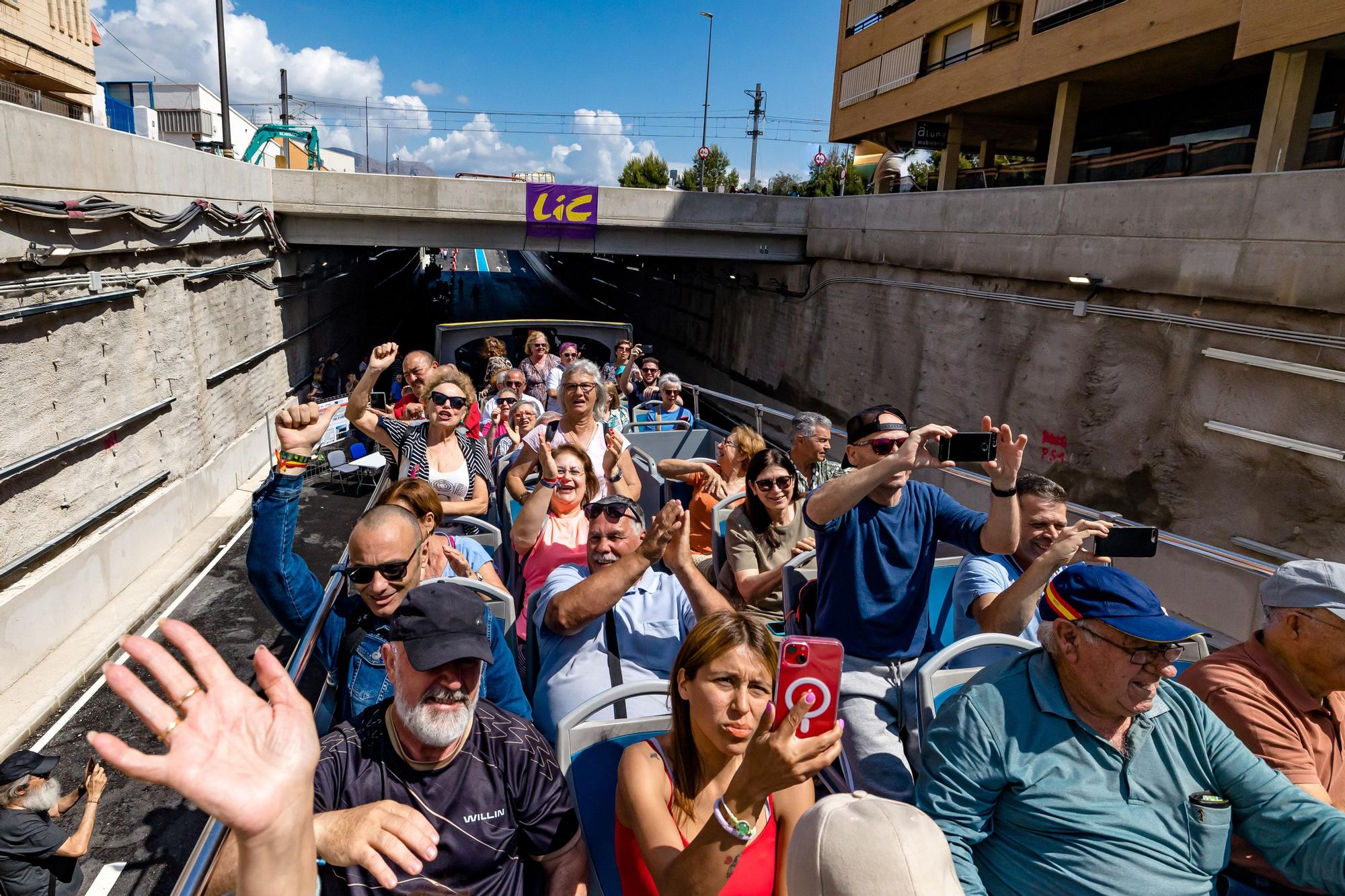 Así ha sido la inauguración del túnel Beniardà de Benidorm