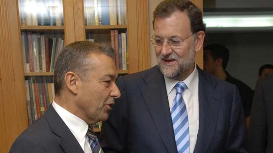 Rivero y Rajoy en su última reunión el 7 de septiembre de 2010. i SANTI BLANCO