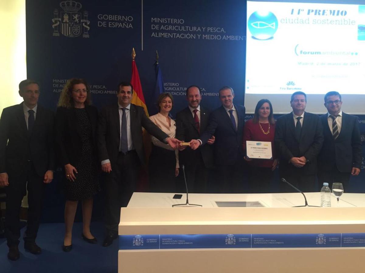 Orihuela recibe el premio de municipio sostenible por la gestión del agua