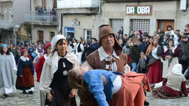 Recreación del ataque pirata a Cangas. // Gonzalo Núñez