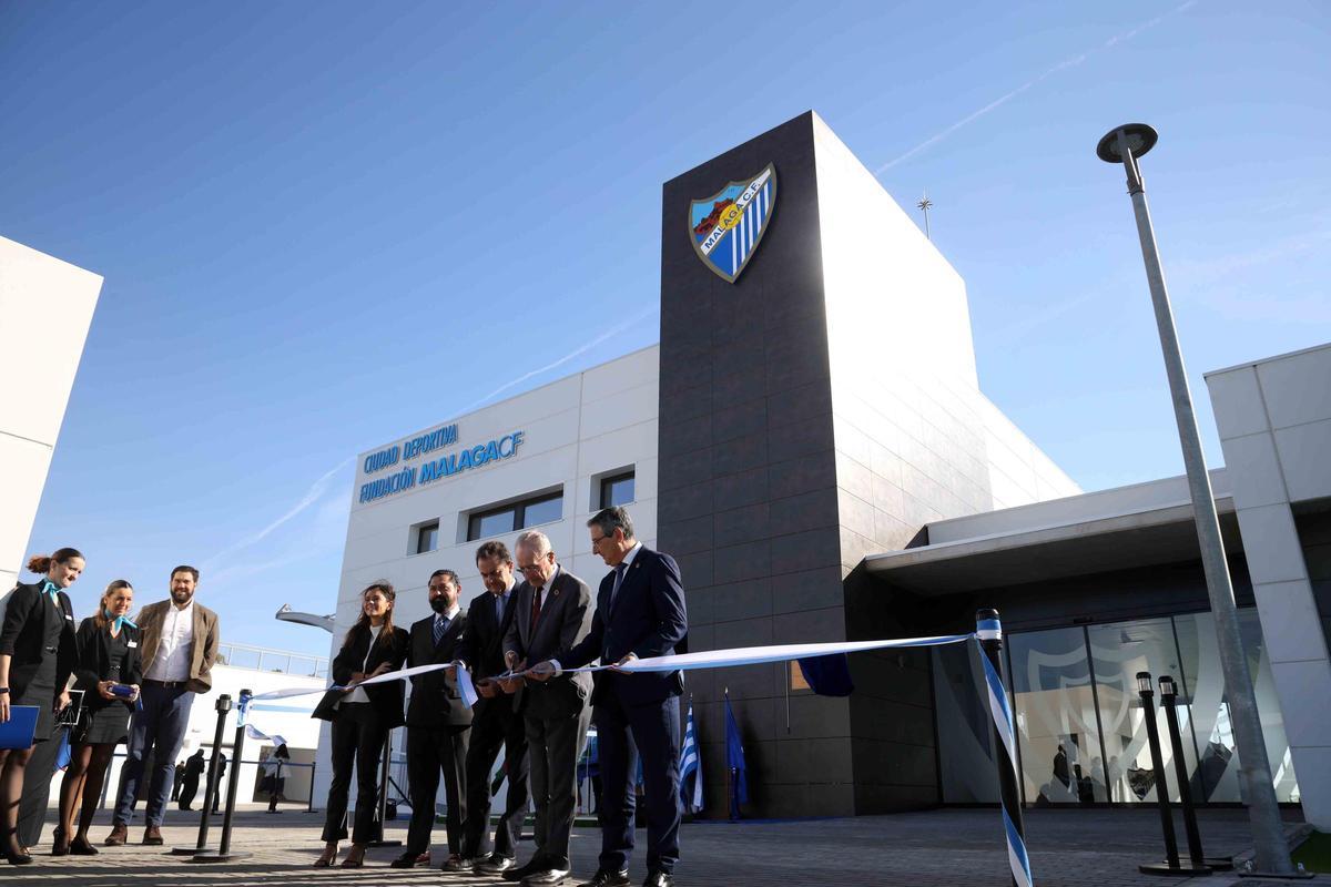 Acto de inauguración de la nueva ciudad deportiva del Málaga CF.