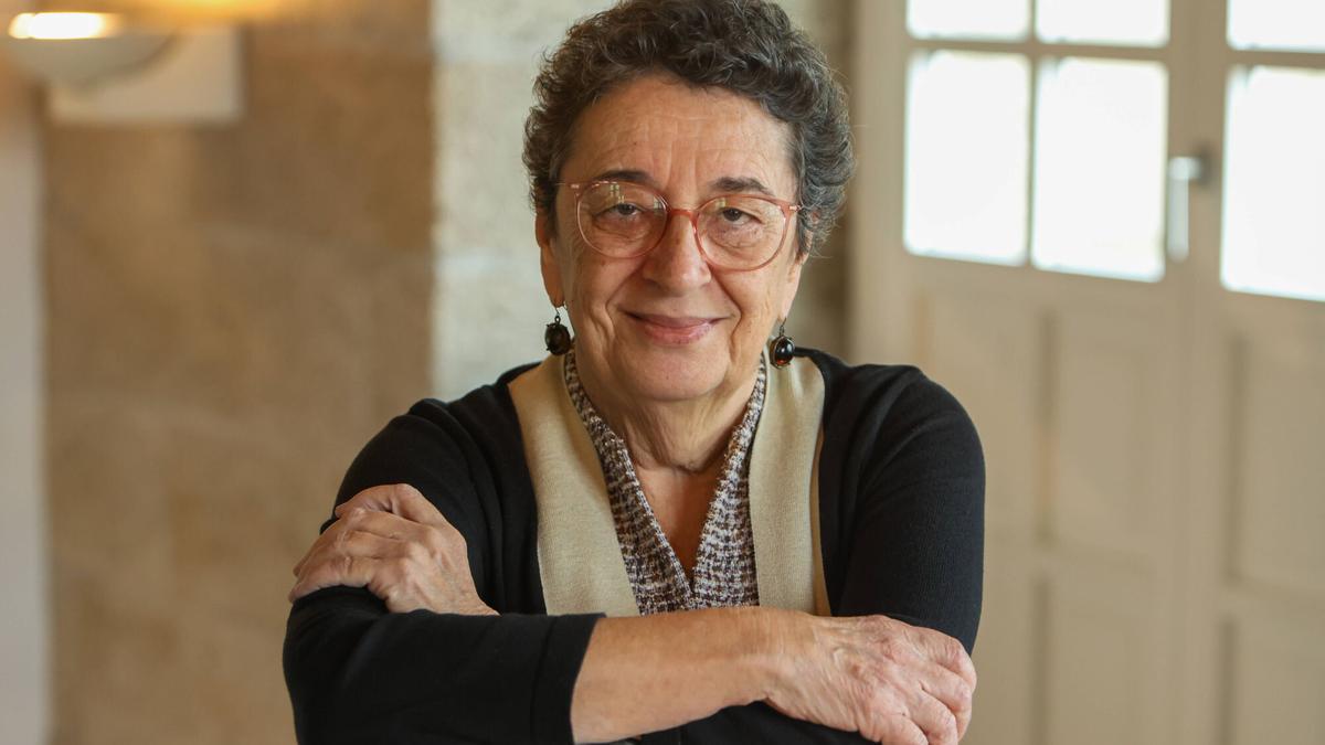 Rosario Álvarez, en el Consello da Cultura Galega, en Santiago.