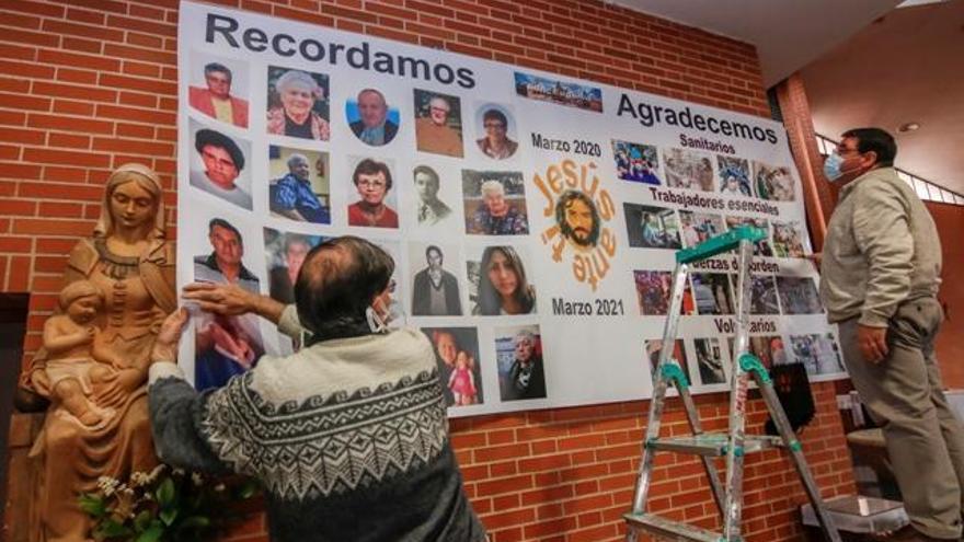 Aldea Moret rememora a sus 73 fallecidos en el año de pandemia