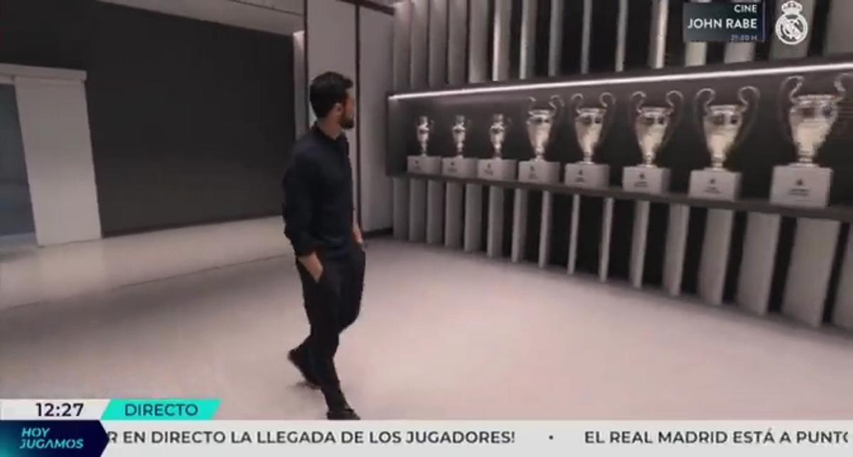 El vídeo viral de Arbeloa entrando al Bernabéu por el que lo llaman "tribunero"