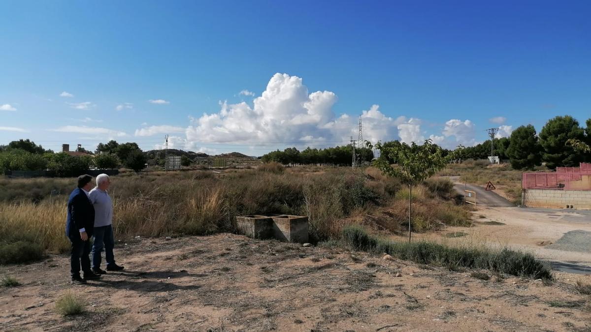 Los terrenos donde se construirá el ecoparque de Villena.