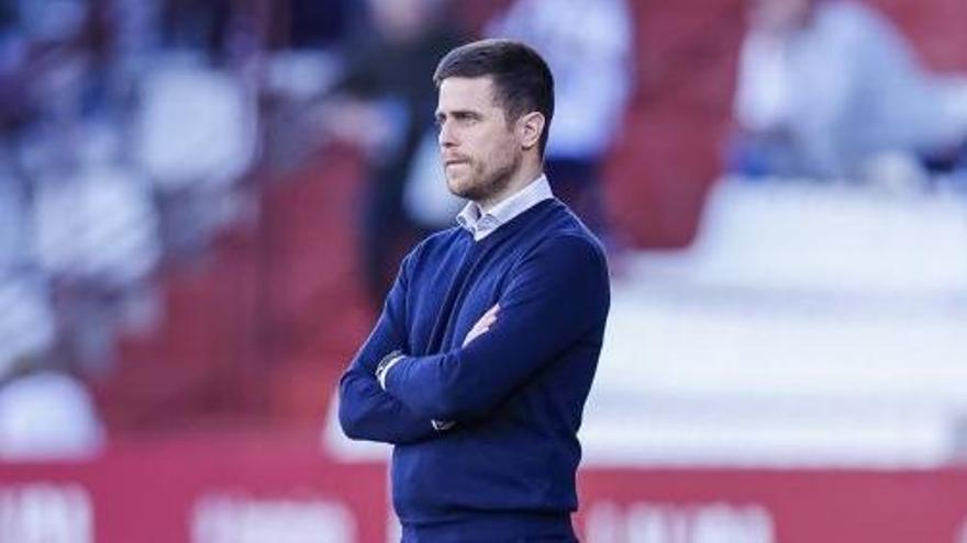 Alessio Lisci, en un partido con el Mirandés.