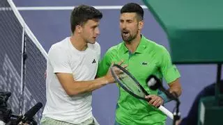 Djokovic cae contra el perdedor afortunado Nardi y se despide de Indian Wells