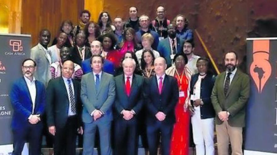 Los participantes en este II Encuentro de periodistas África / España.